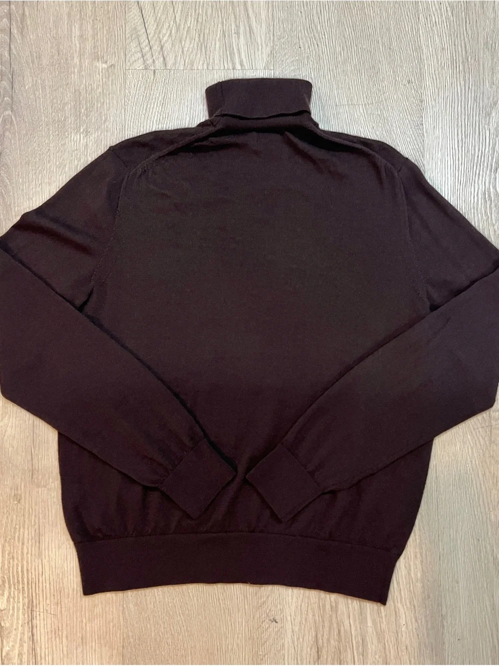 Banana Republic Men's 100% Merino Wool Turtleneck Sweater Size Large Brown